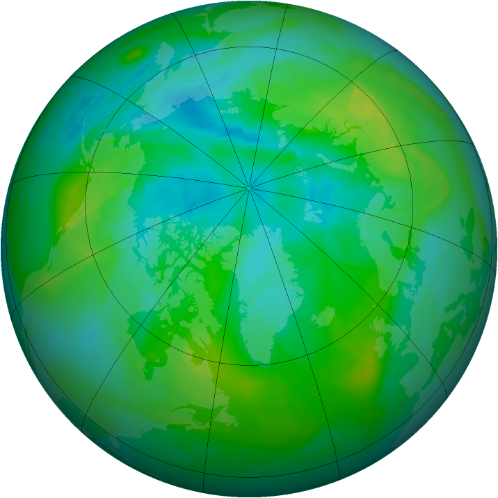 Arctic ozone map for 30 August 2015